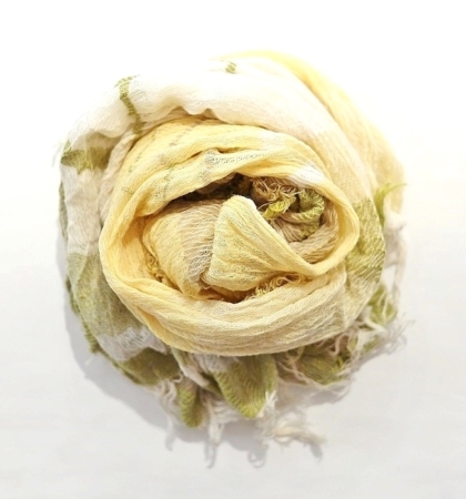  tamaki niime roots shawl middle cotton(YE)