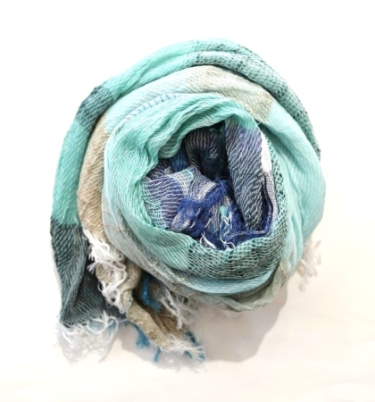  tamaki niime roots shawl middle cotton(TQ)