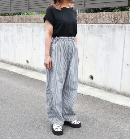  Ordinary fits BELL PANTS HICKORY USED(UNISEX)
